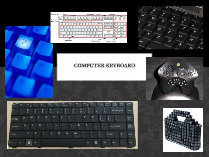 presentation on computer keyboard