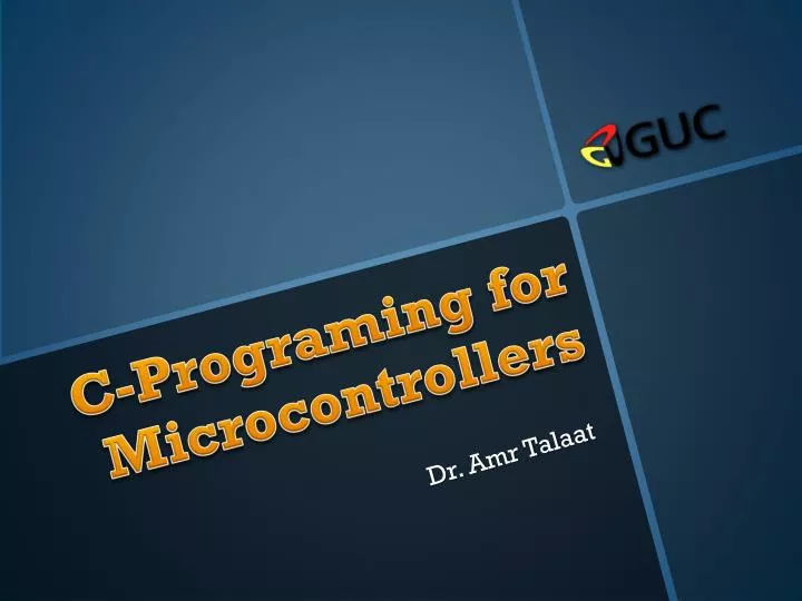 PPT - C-Programing for Microcontrollers PowerPoint Presentation, free ...