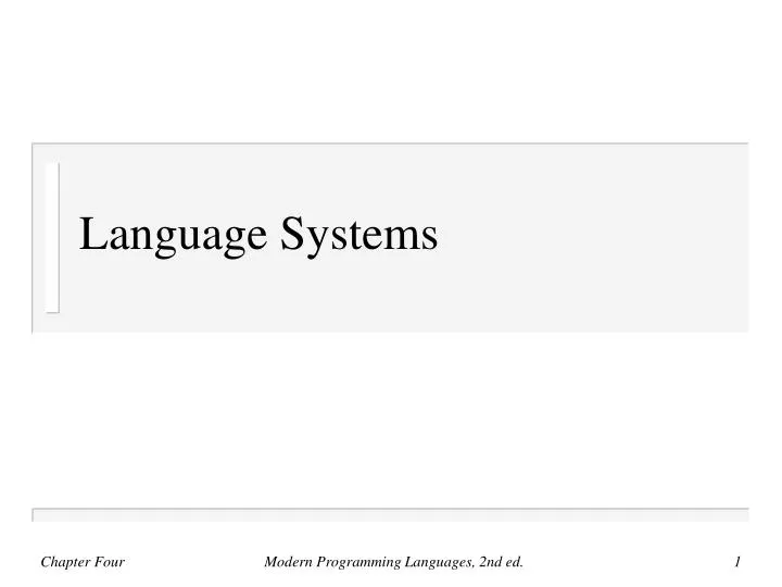 PPT - Language Systems PowerPoint Presentation, free download - ID:1583423