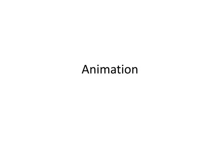 animation n.