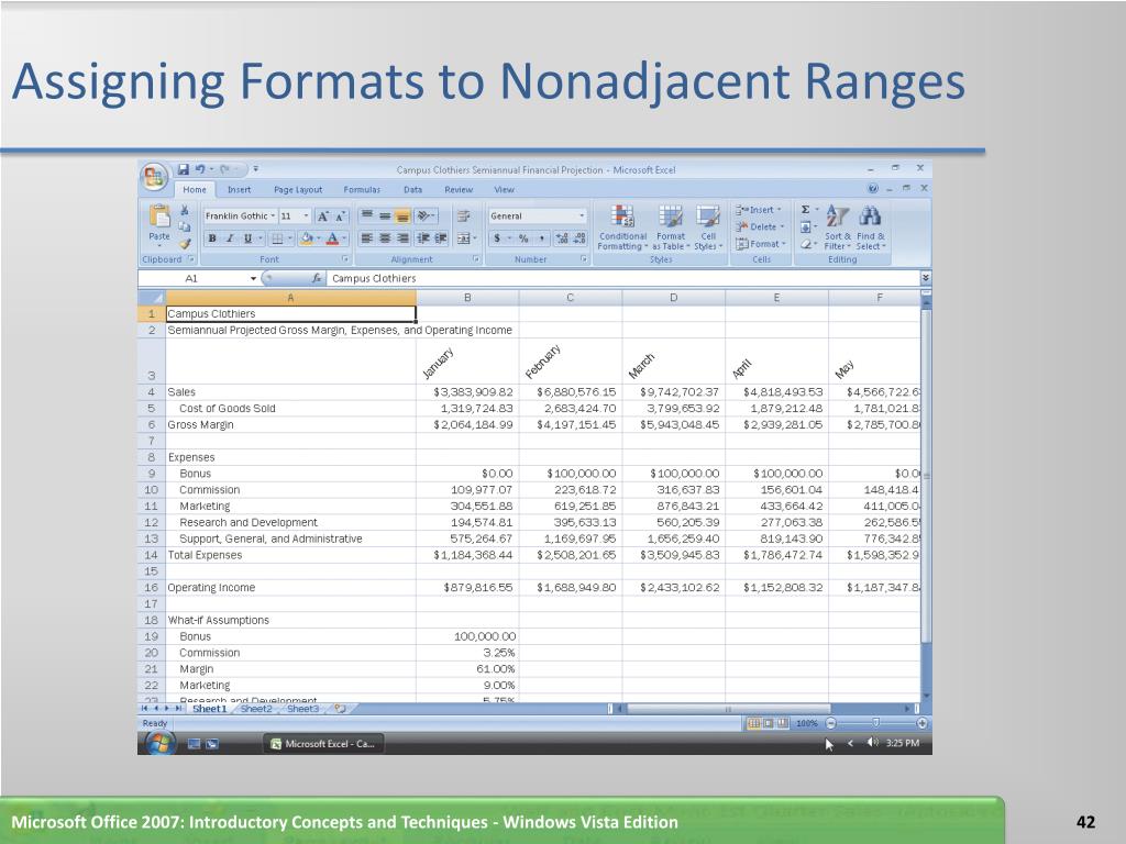 PPT - Excel Chapter 3 PowerPoint Presentation, free download - ID:1583837