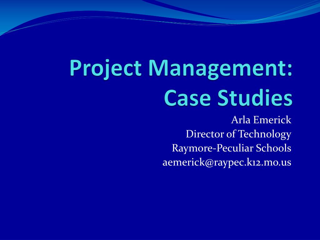 case study for project manager