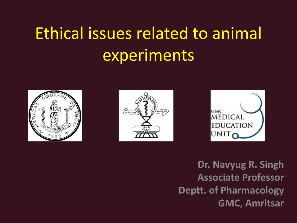 animal research studies with ethical issues