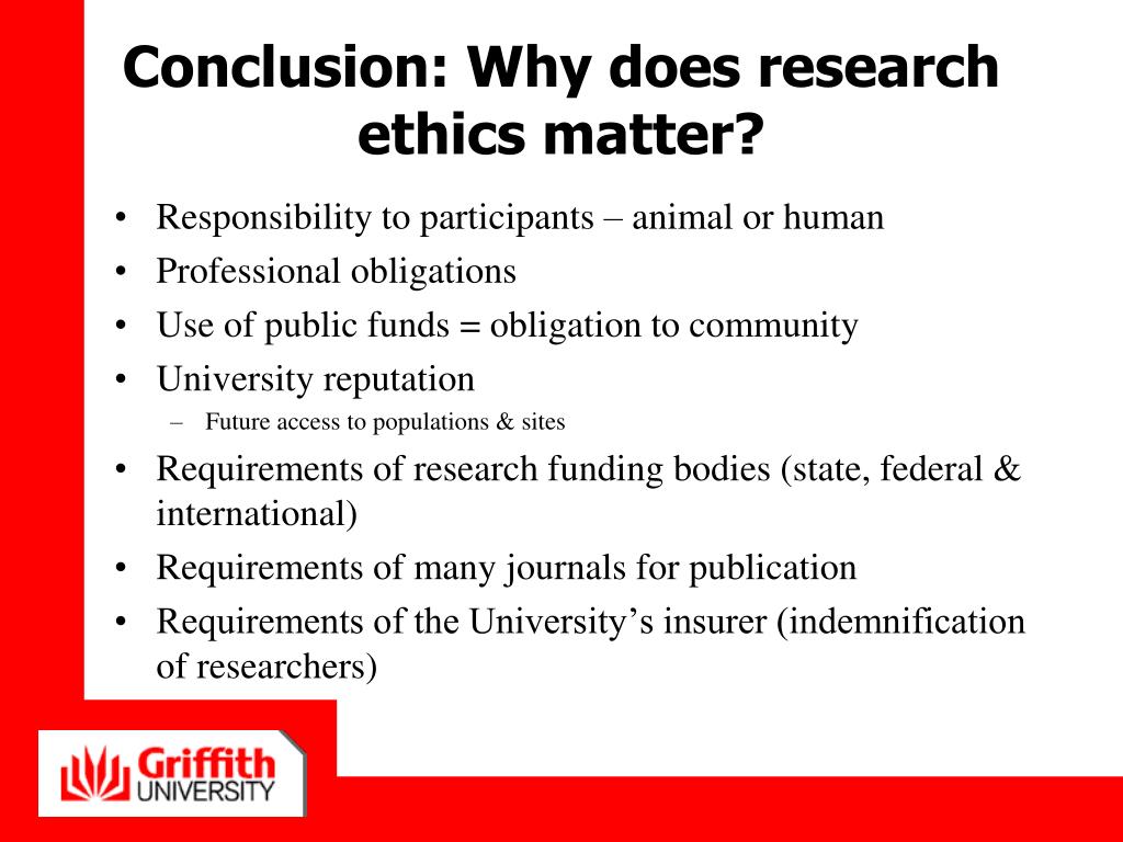 conclusion of ethics in research