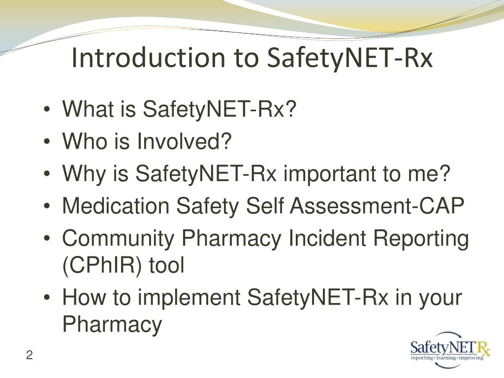 PPT - Increasing Patient Safety in Community Pharmacies PowerPoint ...