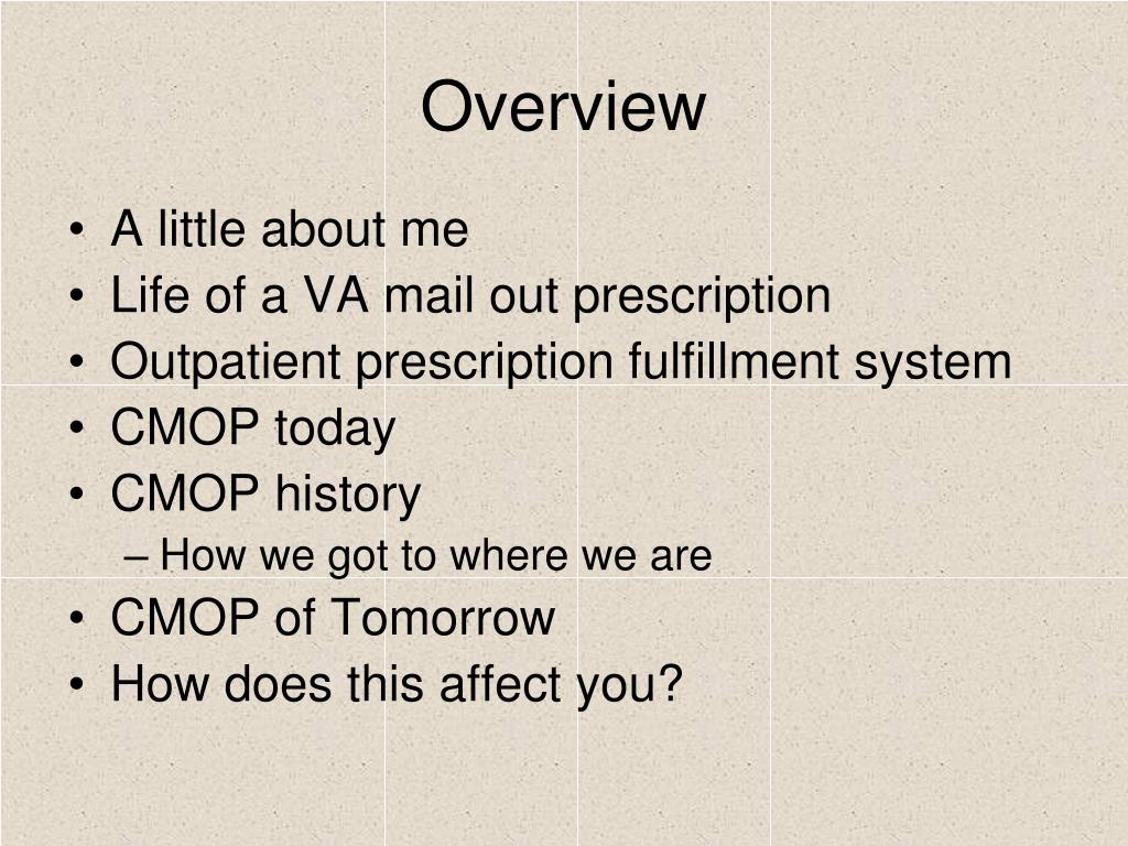 PPT - VA Pharmacy Conference 2008 Consolidated Mail Outpatient Pharmacy ...