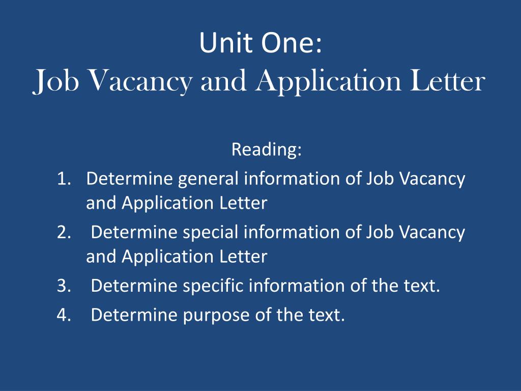 Letter Of Aplication For A Job from image1.slideserve.com