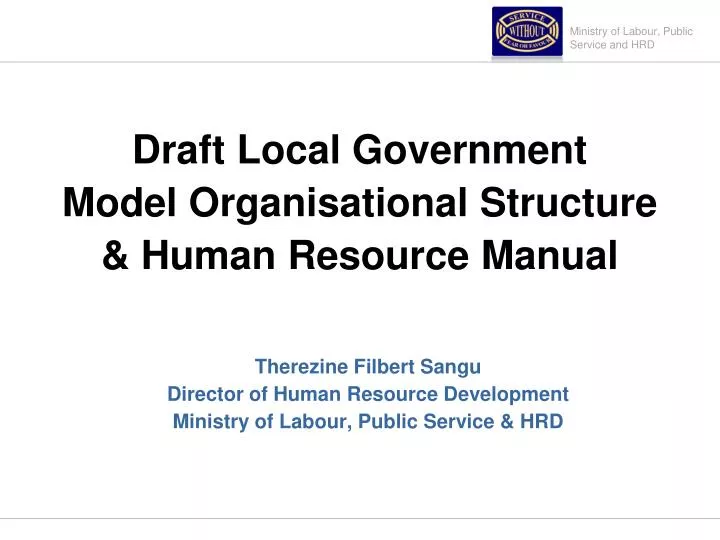 Department Of Human Services Organisational Chart