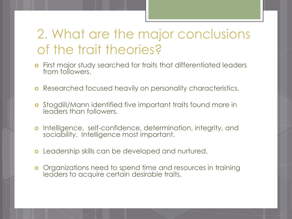 PPT Lesson 2 The Theories of Leadership PowerPoint Presentation