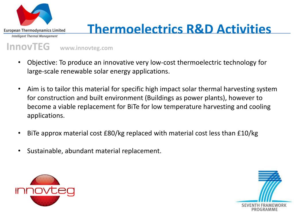 powerpoint presentation on thermoelectric materials