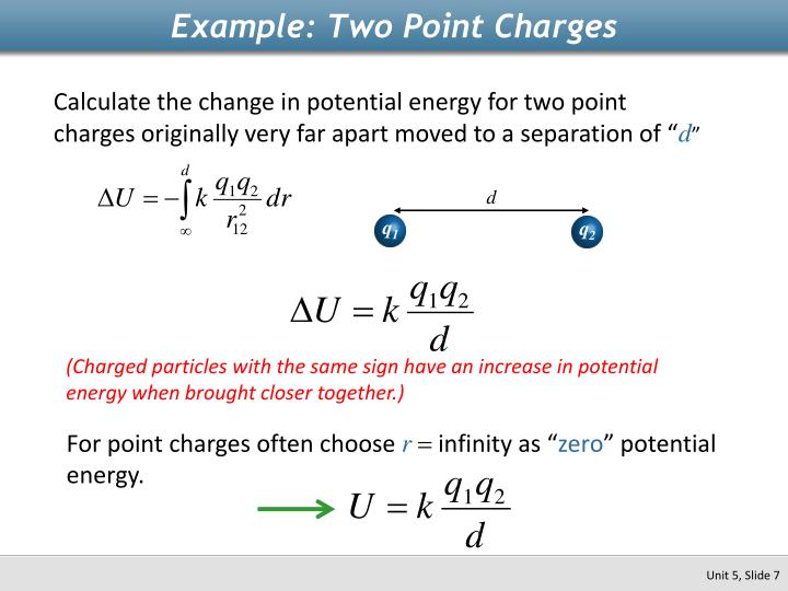 PPT Physics 2112 Unit 5 Electric Potential Energy PowerPoint