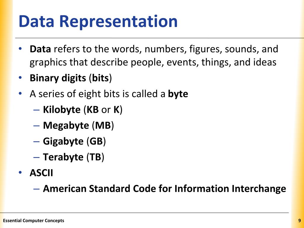 representation data define