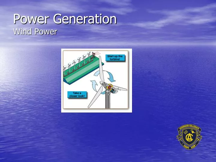 PPT - Power Generation Wind Power PowerPoint Presentation, free ...