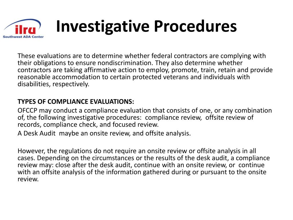 PPT - Section 503 Of The Rehabilitation Act—Working with Federal ...