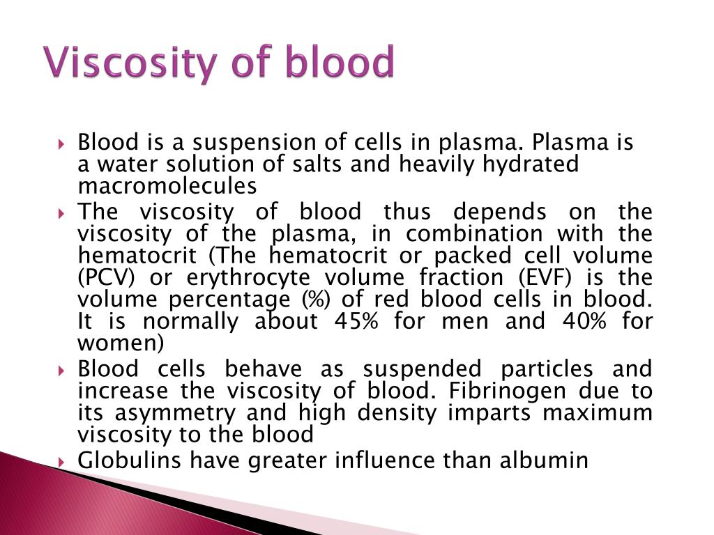reduce blood viscosity reduce blood viscosity