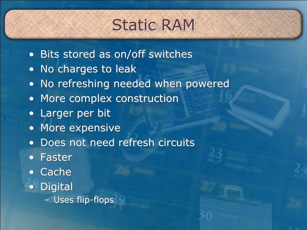 what is static ram pdf