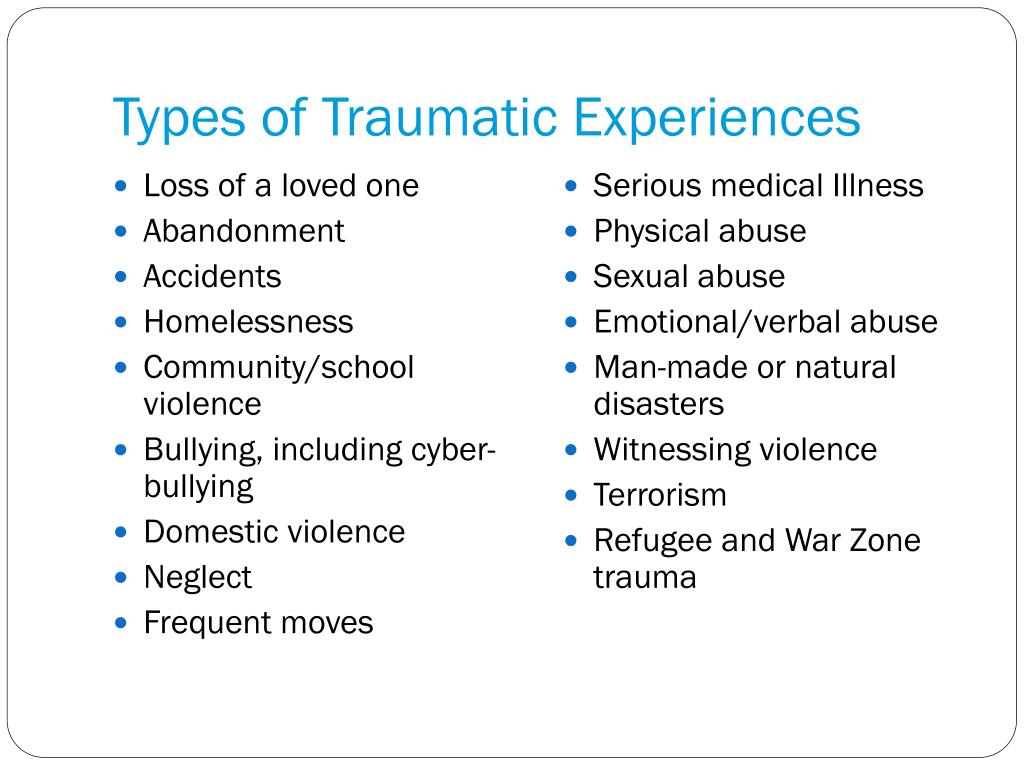 types of trauma