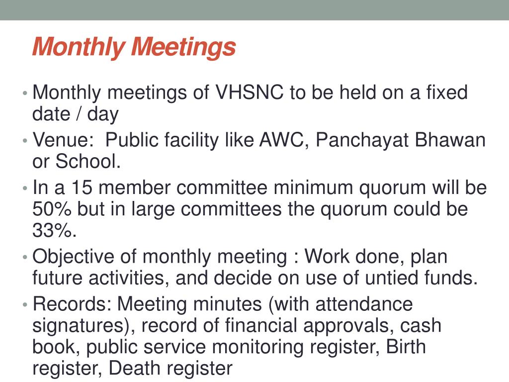 PPT - Village Health Sanitation and Nutrition Committees PowerPoint ...