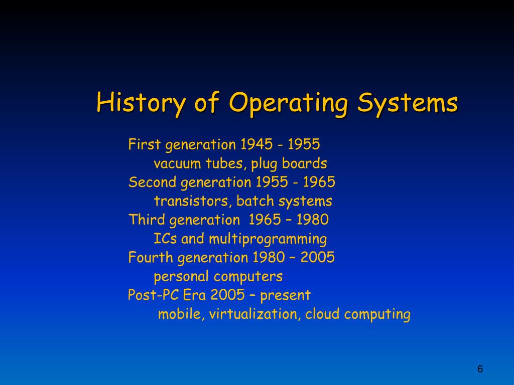 essay on history of operating system