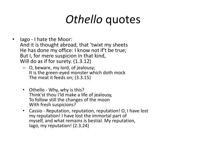 Othello Zitate Englisch