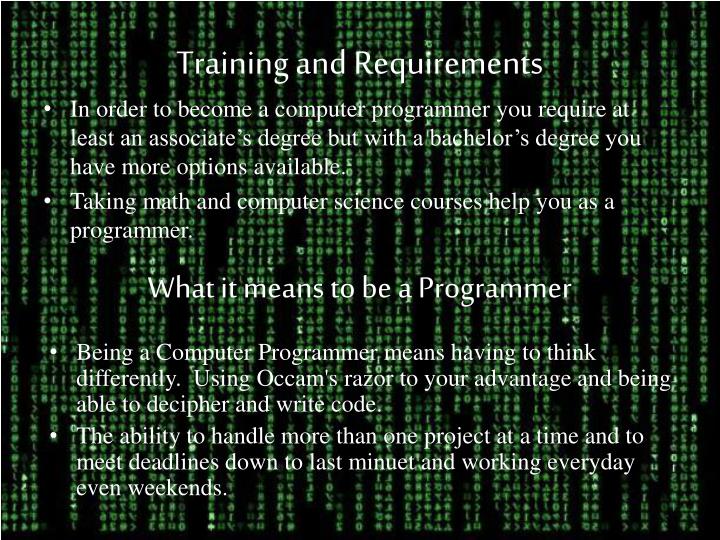 PPT - Computer Programmer PowerPoint Presentation - ID:1591887