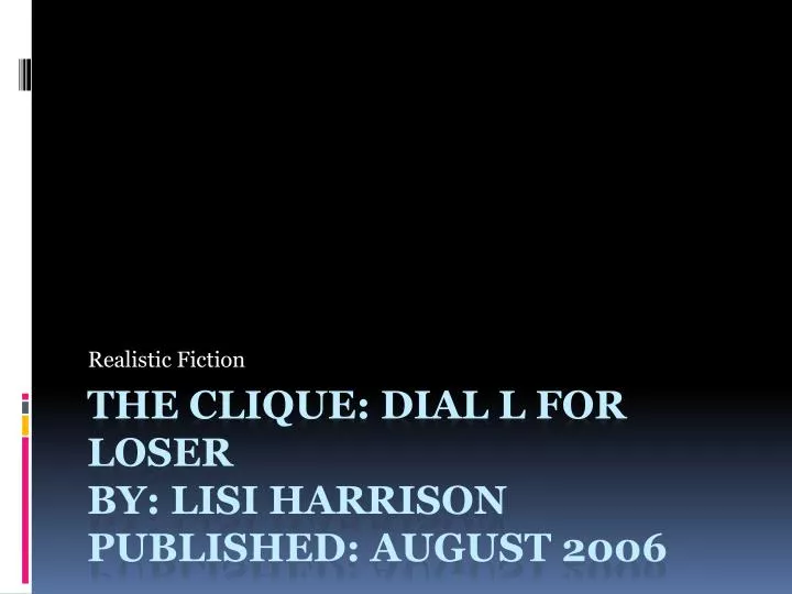 dial l for loser by lisi harrison dial l for loser by lisi harrison
