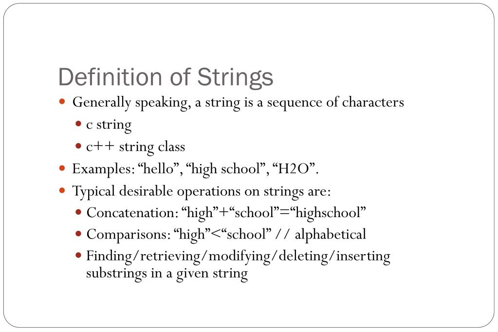 What is String - Definition & Meaning - GeeksforGeeks