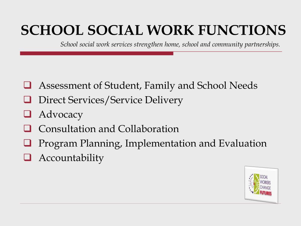 school social worker presentation topics