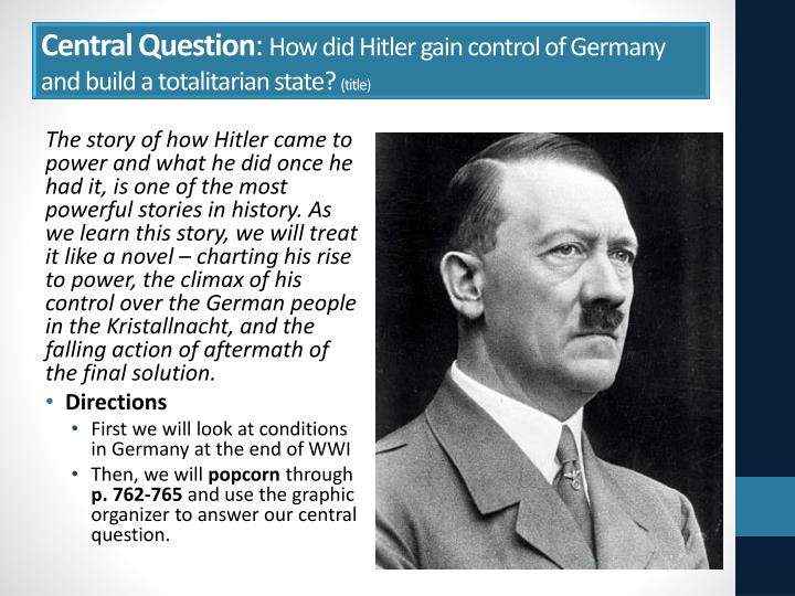 to what extent did hitler create a totalitarian state to what extent did hitler create a totalitarian state