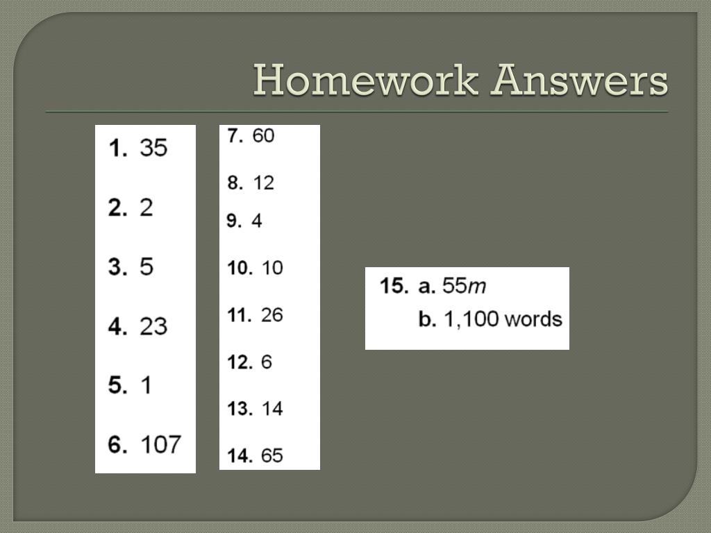 what is homework answers