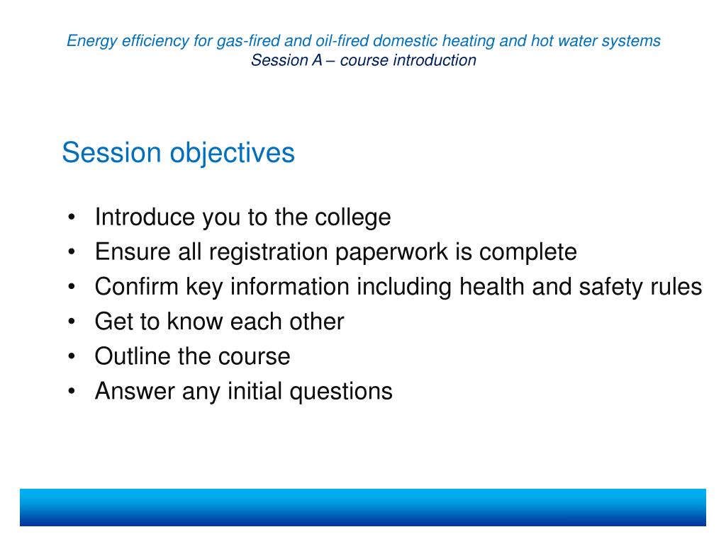 PPT - Welcome to Energy efficiency for gas-fired and oil-fired domestic ...