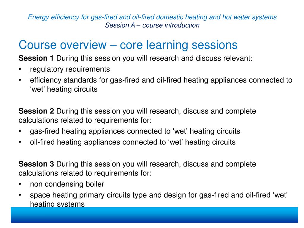PPT - Welcome to Energy efficiency for gas-fired and oil-fired domestic ...