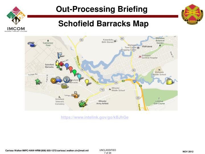 Schofield Barracks Road Map