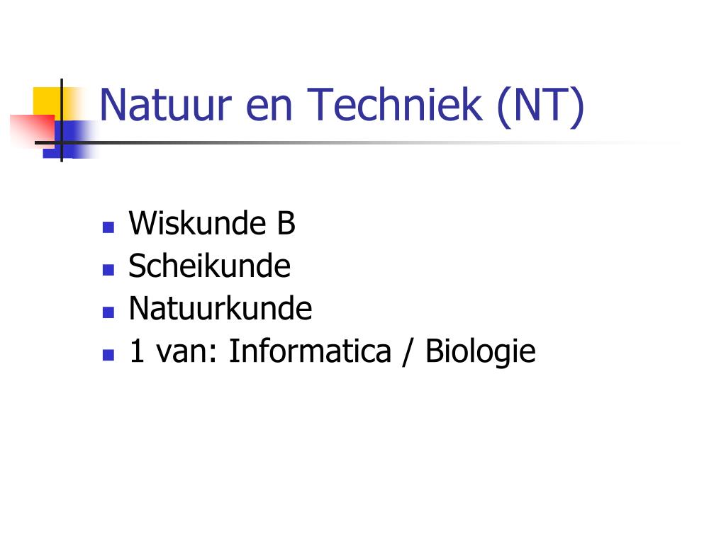 PPT - Voorlichtingsavond 3 havo profiel- en vakkenkeuze PowerPoint