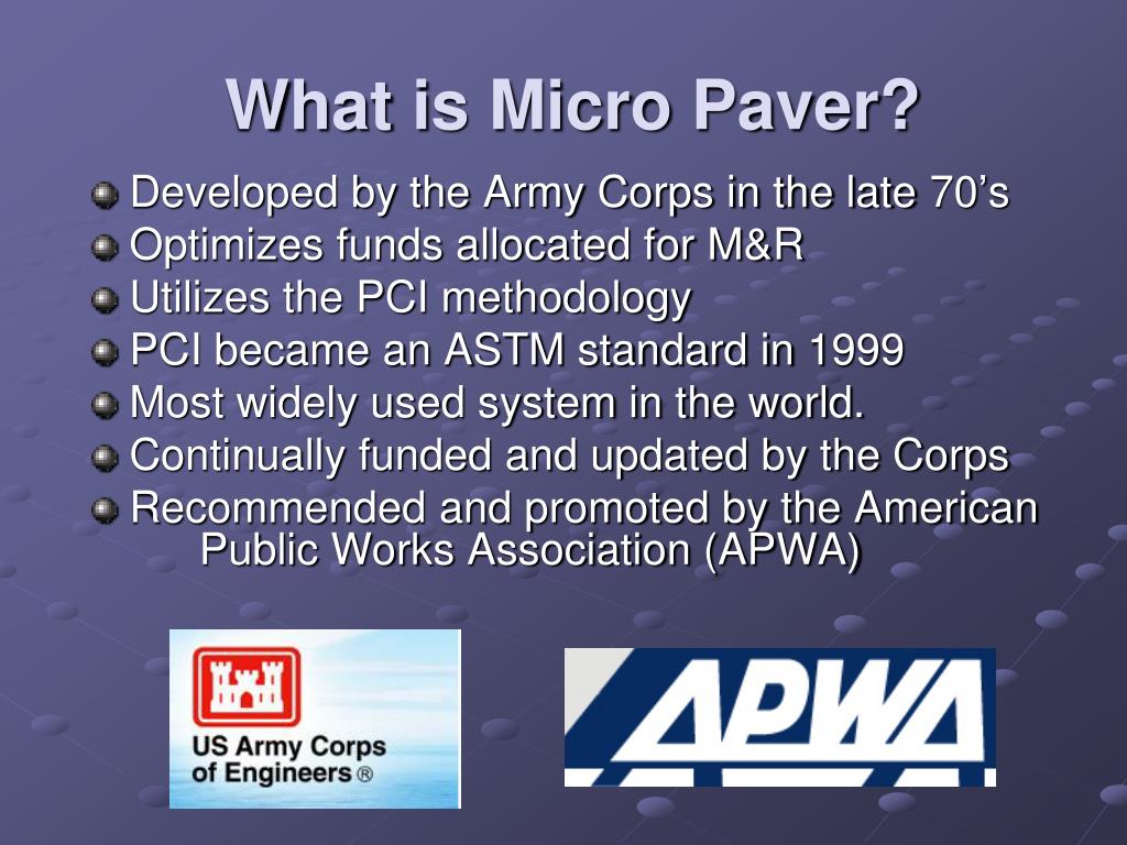 micropaver software micropaver software