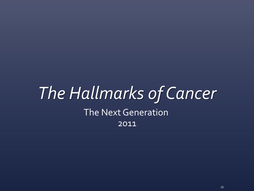 16 Hallmark of cancer slideshare