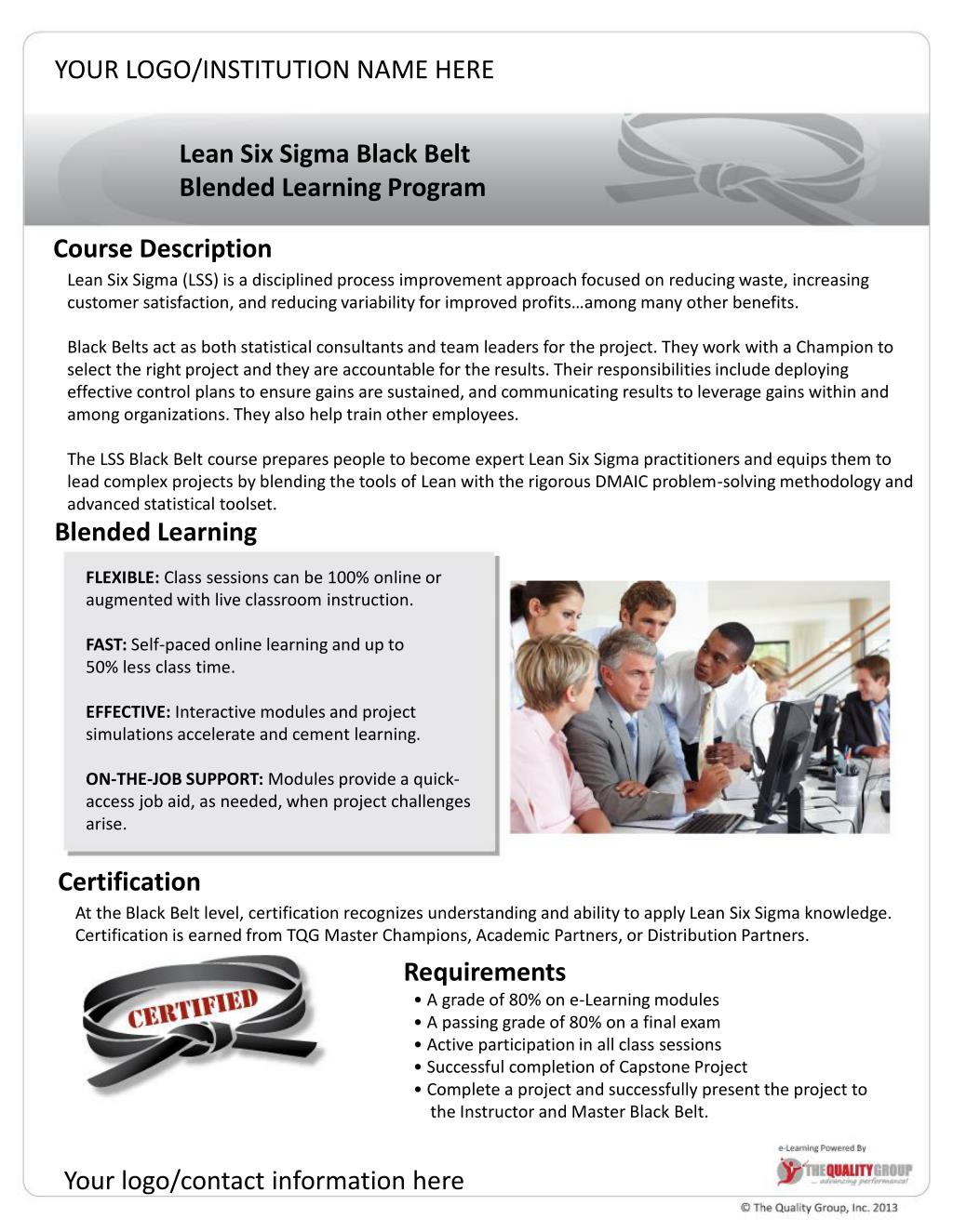 Master black belt clearance job