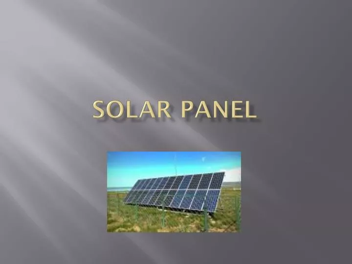 solar panel n.