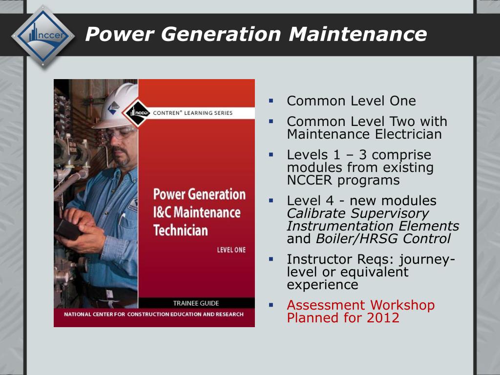 Nccer Module Resource Control PPT - Florida Energy Teachers Network NCCER Energy Update June 12, 2012 ...