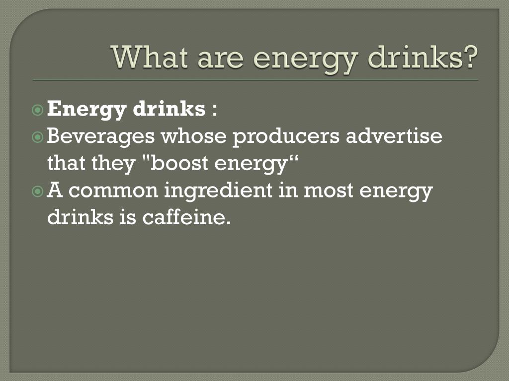 PPT - Negative Effects of Energy Drinks PowerPoint Presentation, free ...