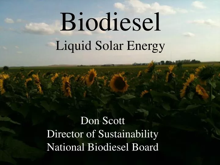 PPT LIQUID SOLAR ENERGY PowerPoint Presentation, free download ID1599257