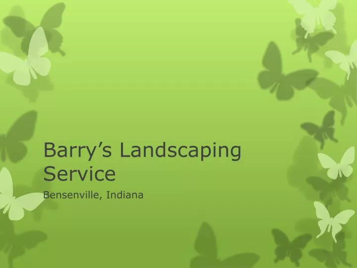 barry s landscaping service n.