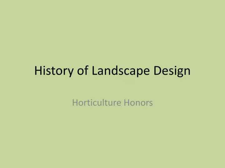 Illustrated History of Landscape Design by Elizabeth Boults Illustrated History of Landscape Design by Elizabeth Boults