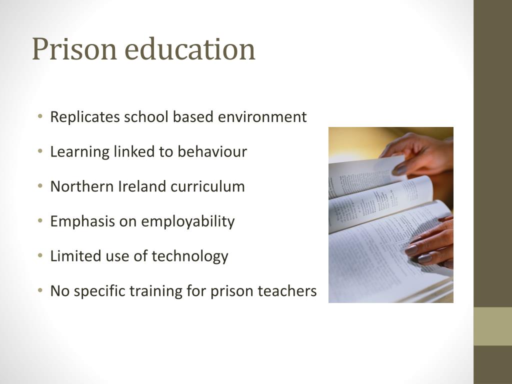 Education In Prison PPT - A new vision for the education of children and young people in ...