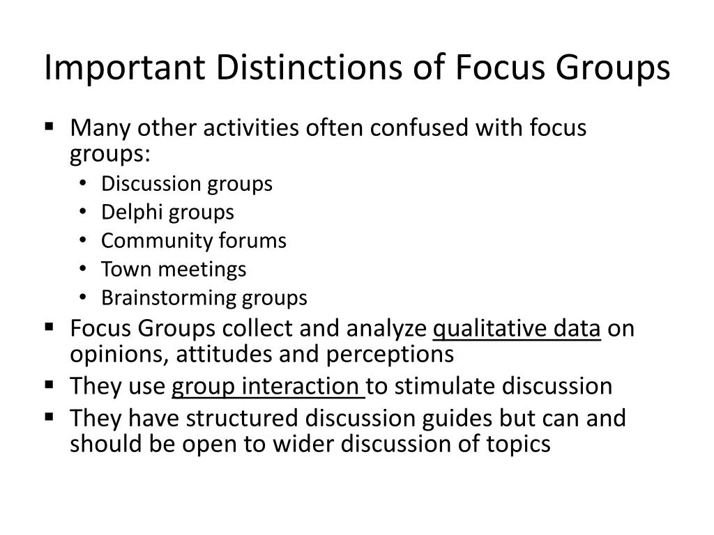 PPT - Focus group research for Extension Agents PowerPoint Presentation