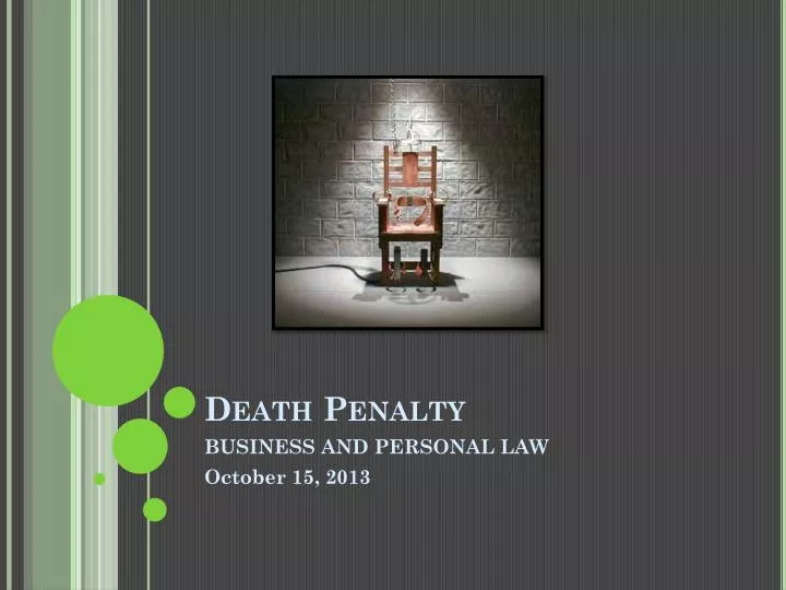 death penalty powerpoint presentation