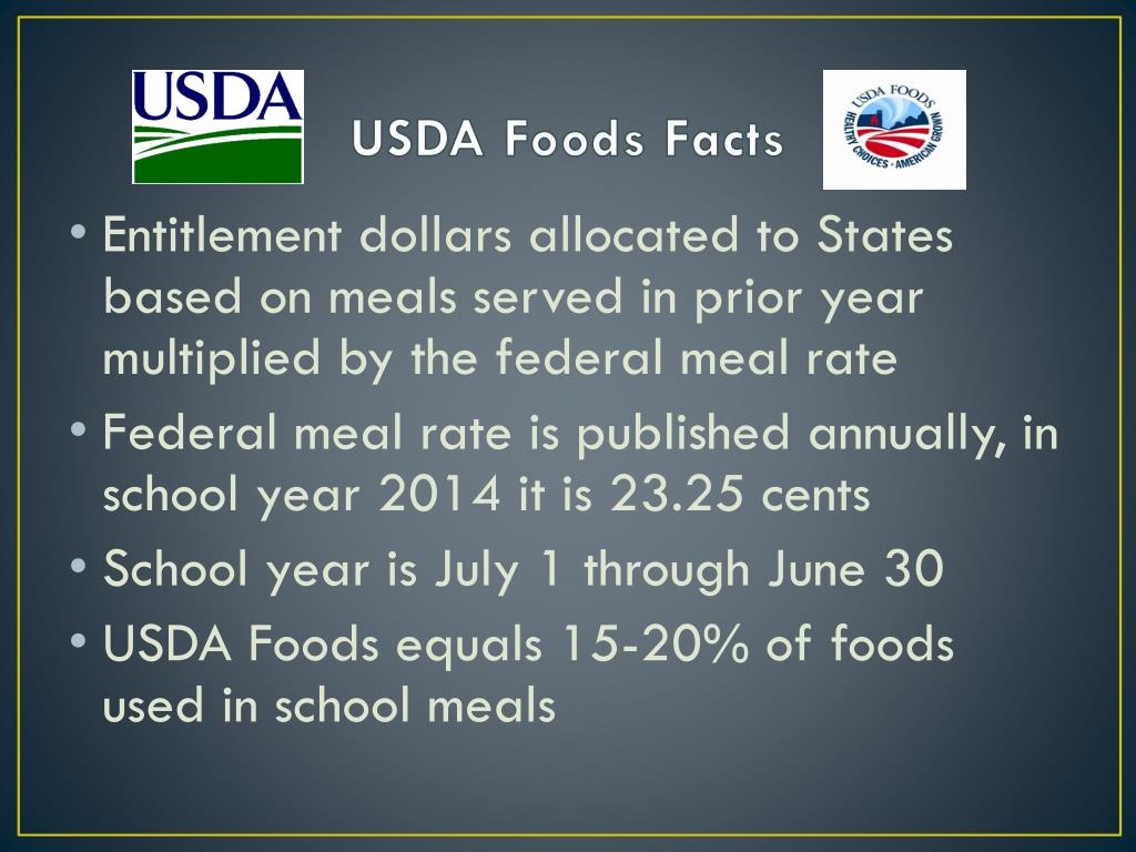 PPT USDA Foods Formerly Known as Commodities PowerPoint
