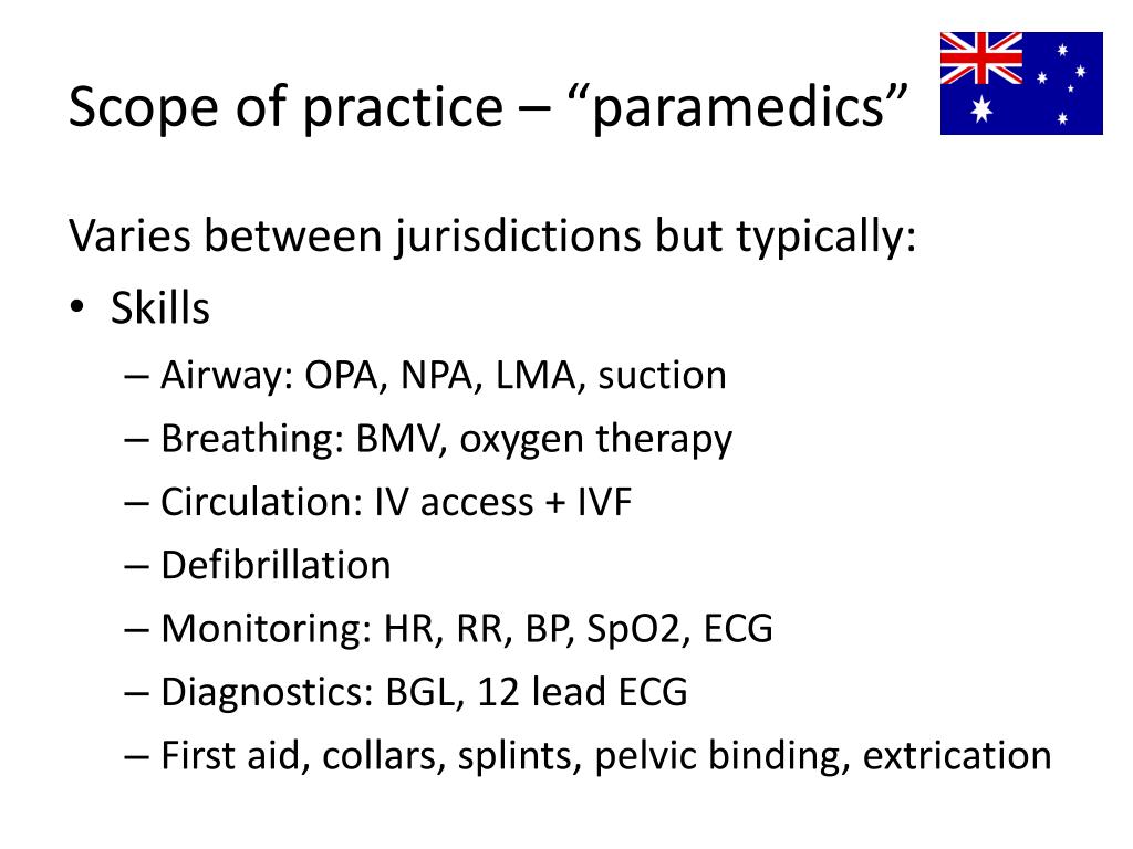 Sample Paranedics PPT - Comparative Analysis: Australian vs. Taiwanese EMS Guidelines ...