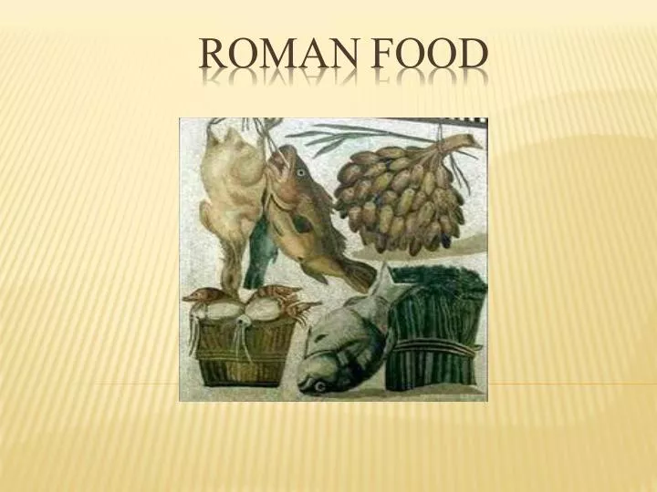 primary homework roman food