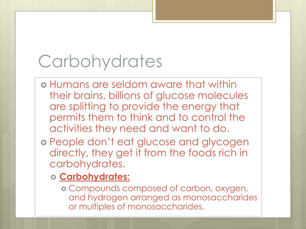 PPT The Carbohydrates Sugars, Starches, and Fiber PowerPoint